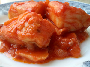 cod, fish, tomato