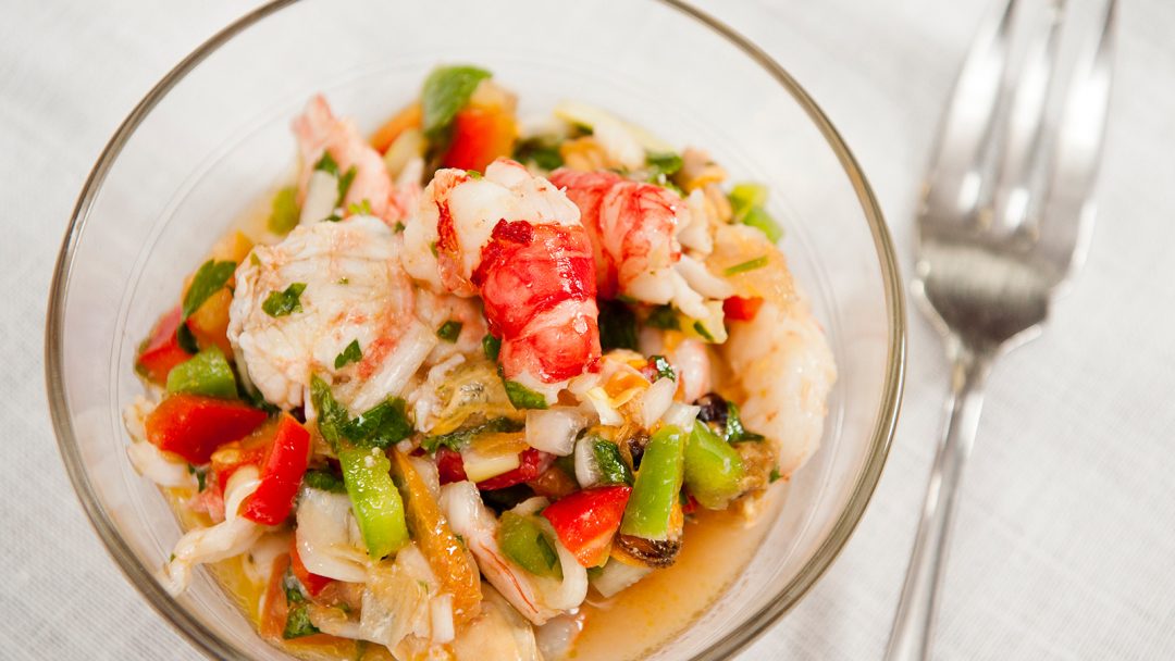 Salpicón de marisco (Seafood salad)